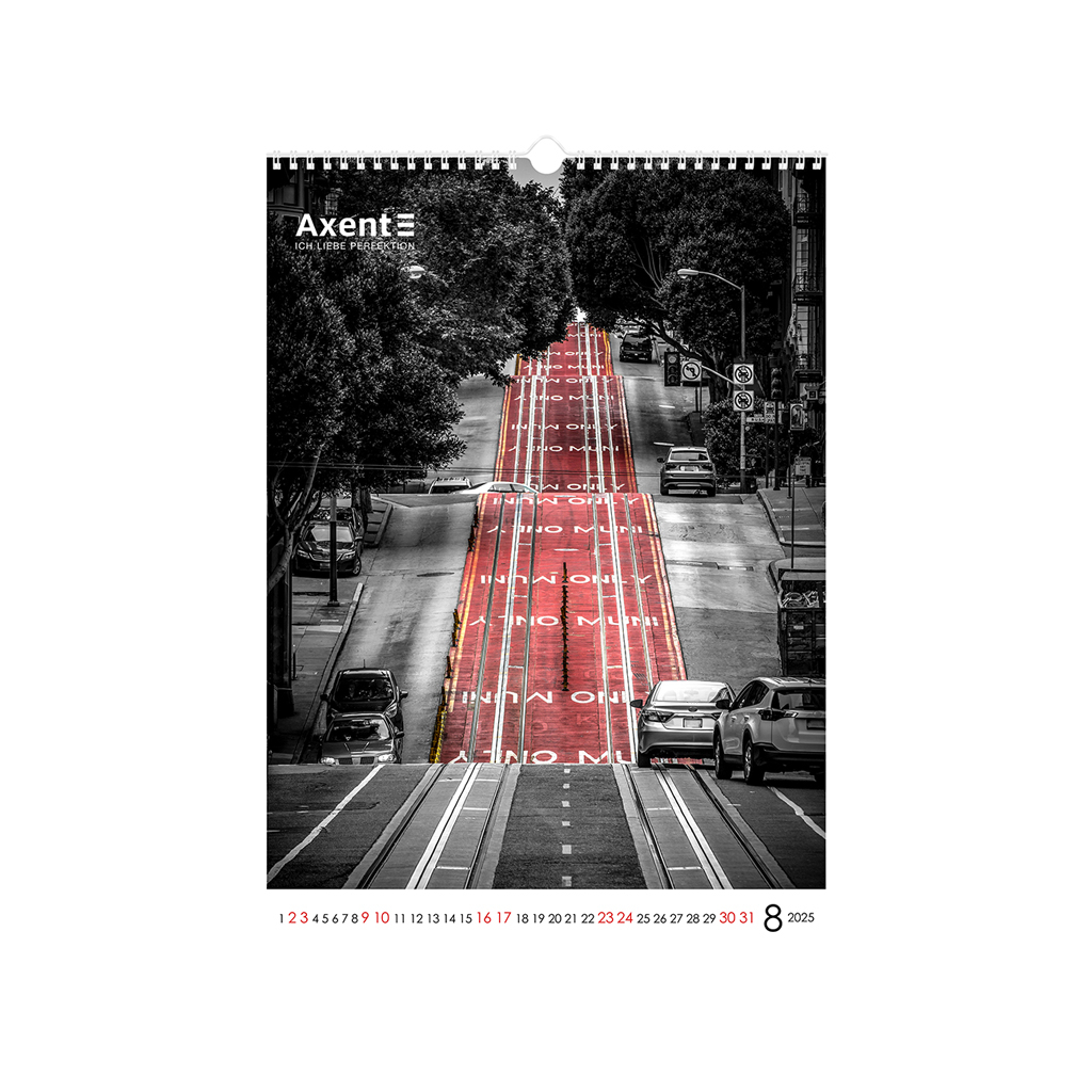 Календар Axent настінний А3 2025 рік One color art (8804-25-2-A) - зображення 9
