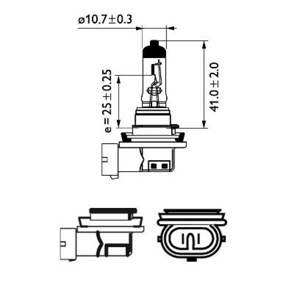 Автолампа Philips галогенова 35W (12360 B1) - зображення 3
