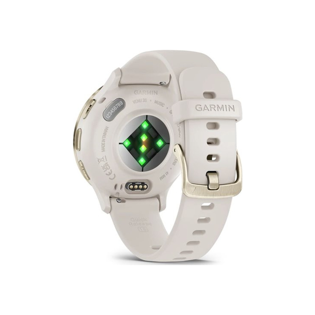 Смарт-годинник Garmin Venu 3S, Ivory + Soft Gold, GPS (010-02785-04) - зображення 6