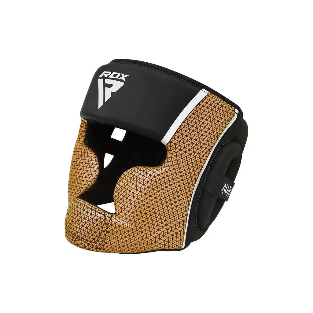 Боксерський шолом RDX Aura Plus T-17 Black Golden S (HGR-T17BGL-S+) - зображення 2