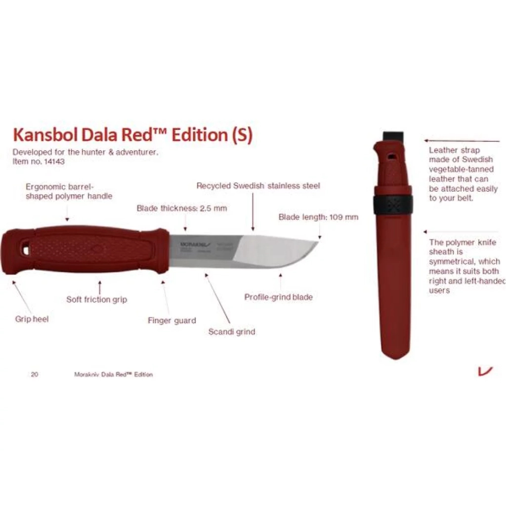 Ніж Morakniv Kansbol stainless steel Dala Red (14143) - зображення 7