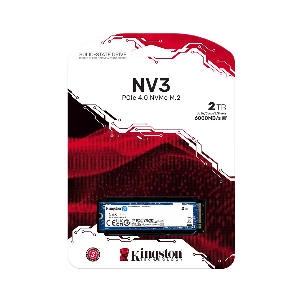 Накопичувач SSD M.2 2280 2TB Kingston (SNV3S/2000G) - зображення 3