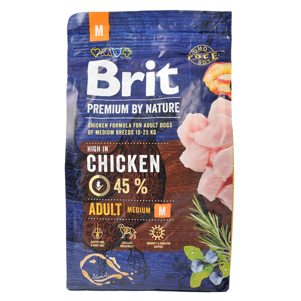 Сухий корм для собак Brit Premium Dog Adult M 3 кг (8595602526352) - зображення 2
