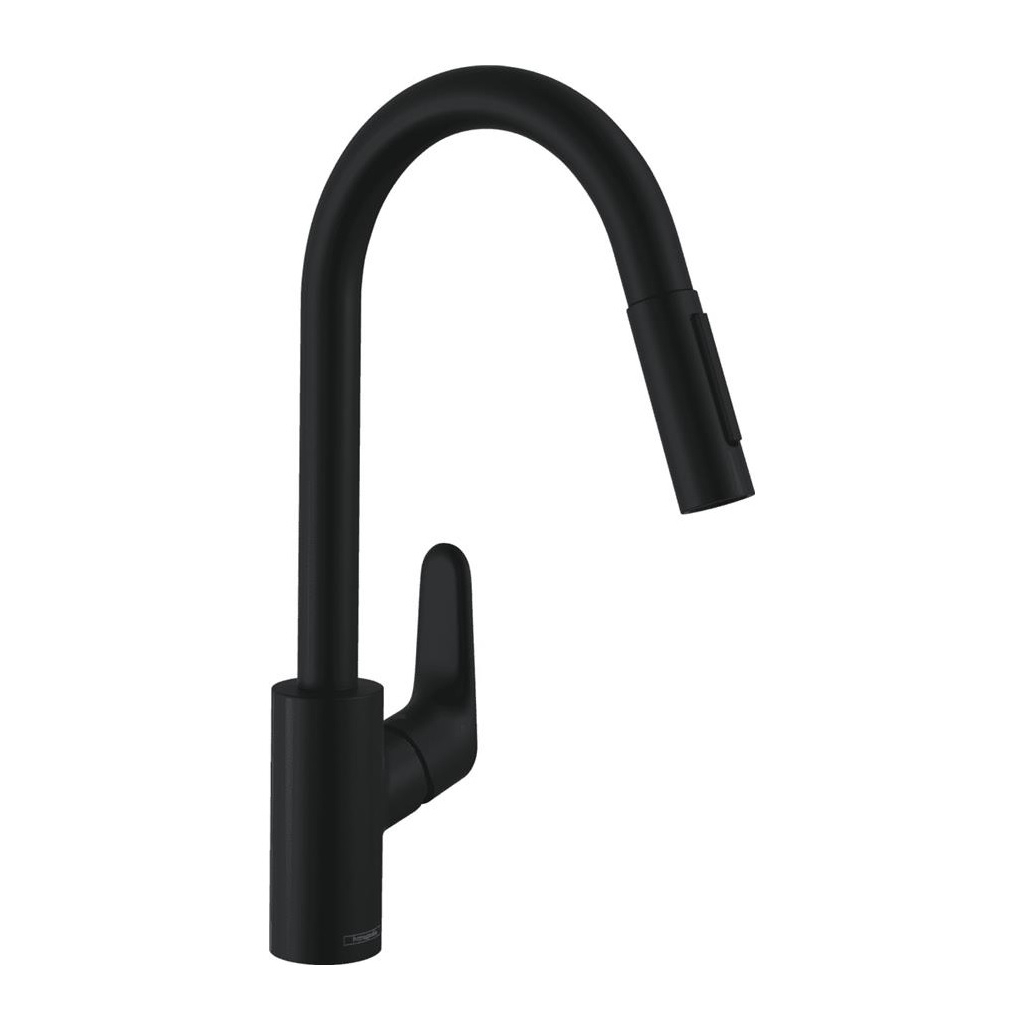 Змішувач Hansgrohe Focus M41 KM240, чорний матовий (31815670) - зображення 1