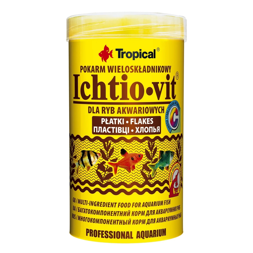 Корм для риб Tropical Ichtio-vit у пластівцях 250 мл (5900469770047) - зображення 1