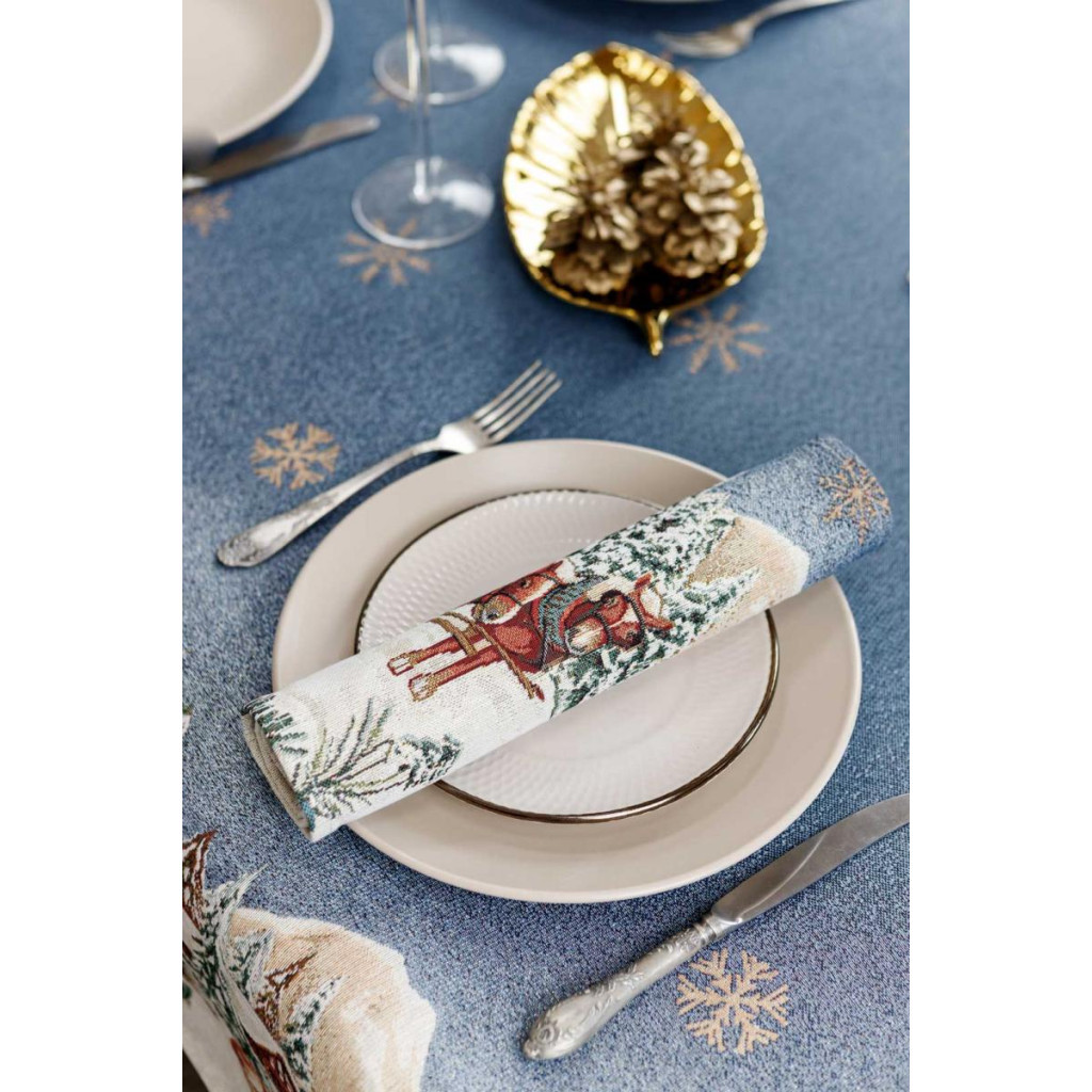 Серветка на стіл Прованс гобеленова Блакитне сяйво 30х50 см (4823093450226) - зображення 4