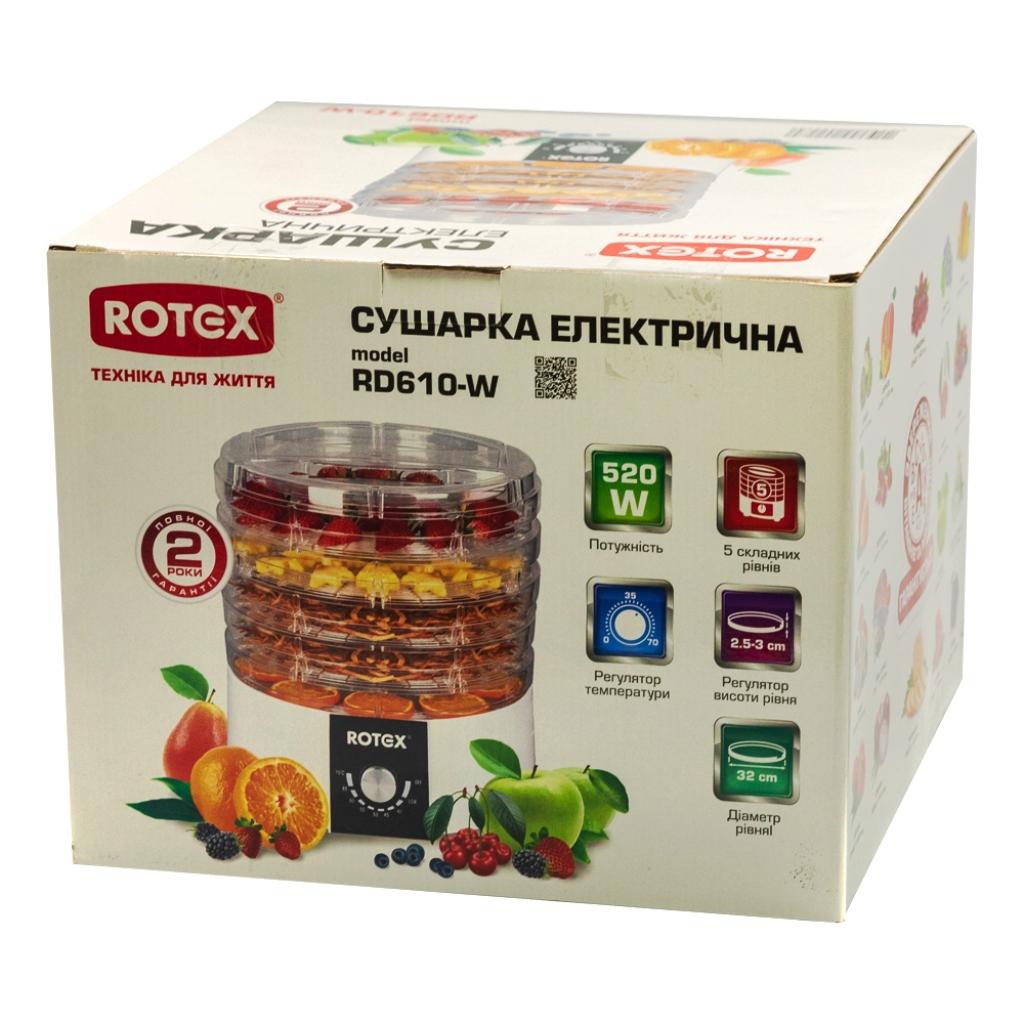 Сушка для овочів та фруктів Rotex RD610-W - зображення 4