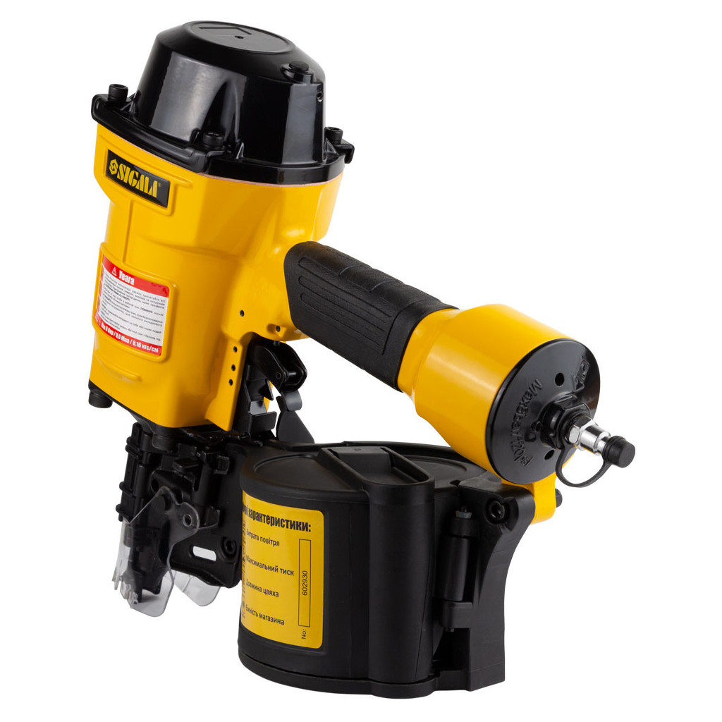 Цвяхозабивач Sigma котушковий 1.56л/удар 8бар цвяхи 45-70мм (6713511) - зображення 8