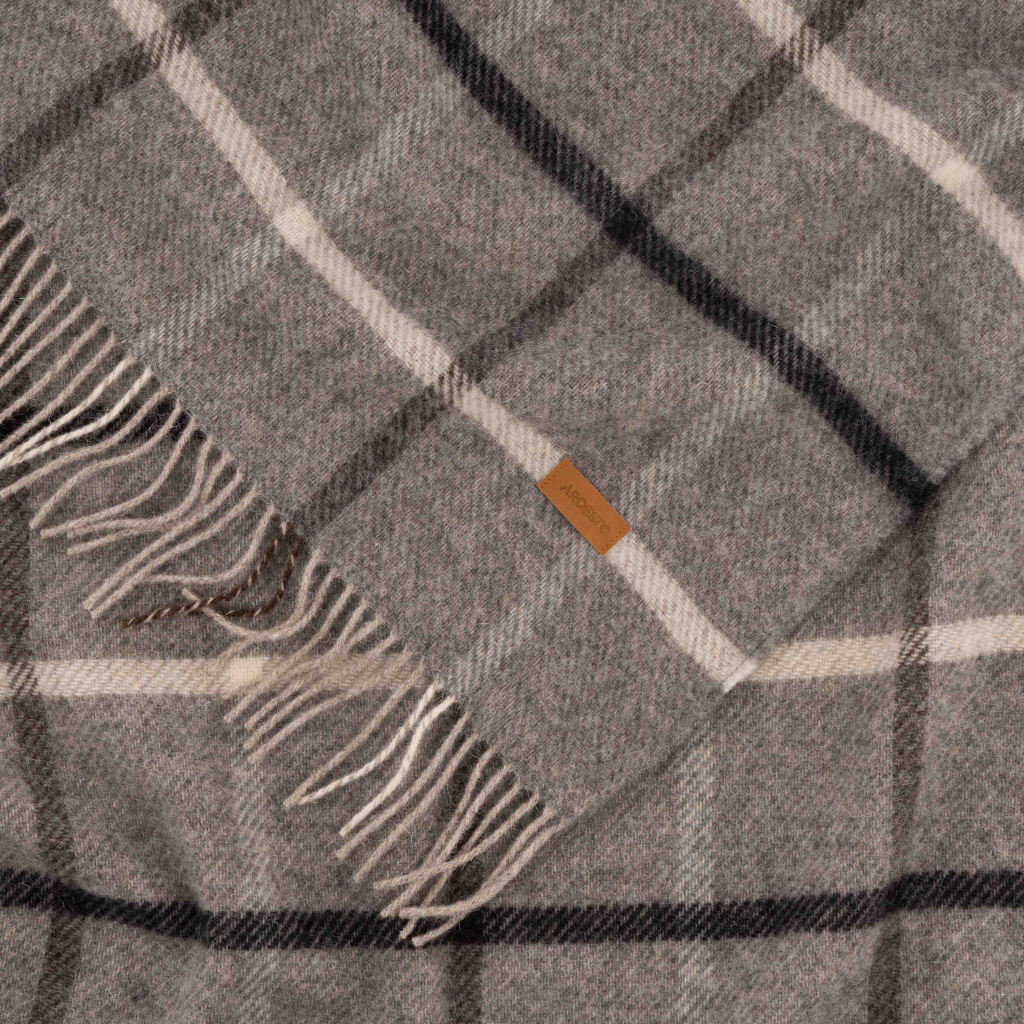 Плед Ardesto Leonardo Alpina 100% вовна, сірий 140x200 см (ART0703LM) - picture 6