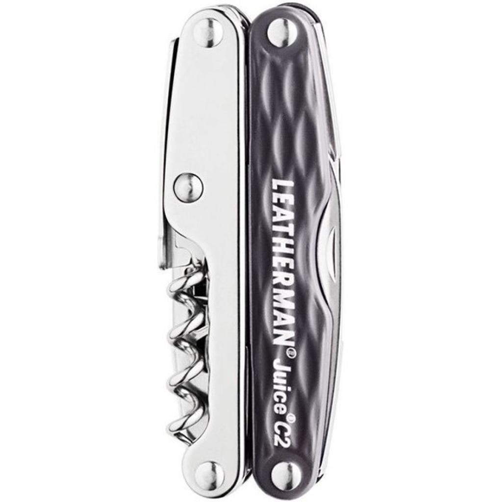 Мультитул Leatherman Juice C2 - Granite Gray, зі шкіряним чохлом, подар. коробка (831981) - зображення 7
