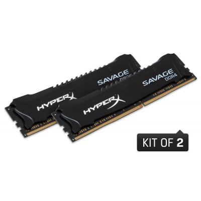 Модуль пам'яті для комп'ютера DDR4 32GB (2x16GB) 2400 MHz HyperX Savage Kingston Fury (ex.HyperX) (HX424C14SBK2/32) - зображення 2