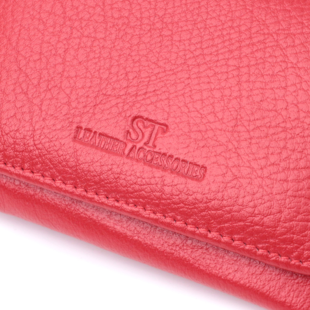 Портмоне ST Leather З натуральної шкіри Червоне (22727) - изображение 5