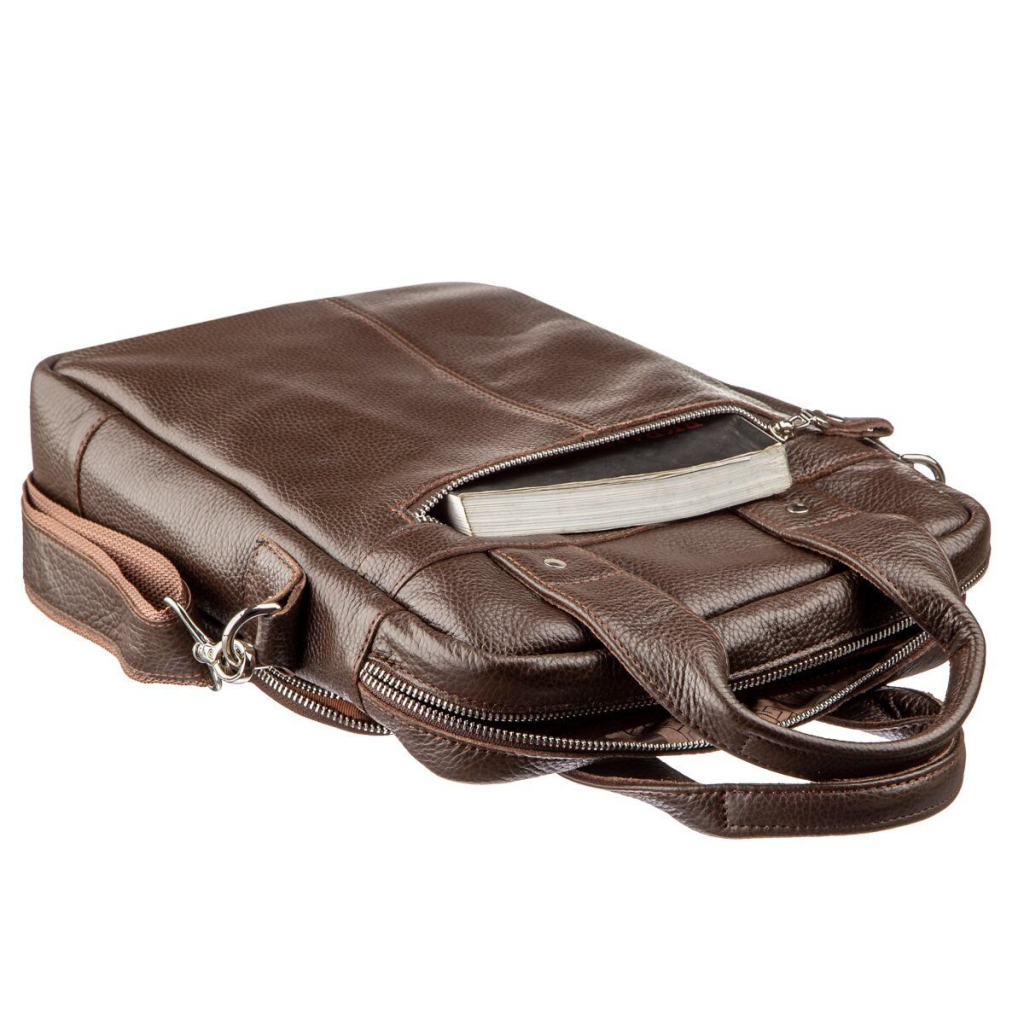 Сумка Shvigel Під А4 Коричнева (11168) - зображення 8