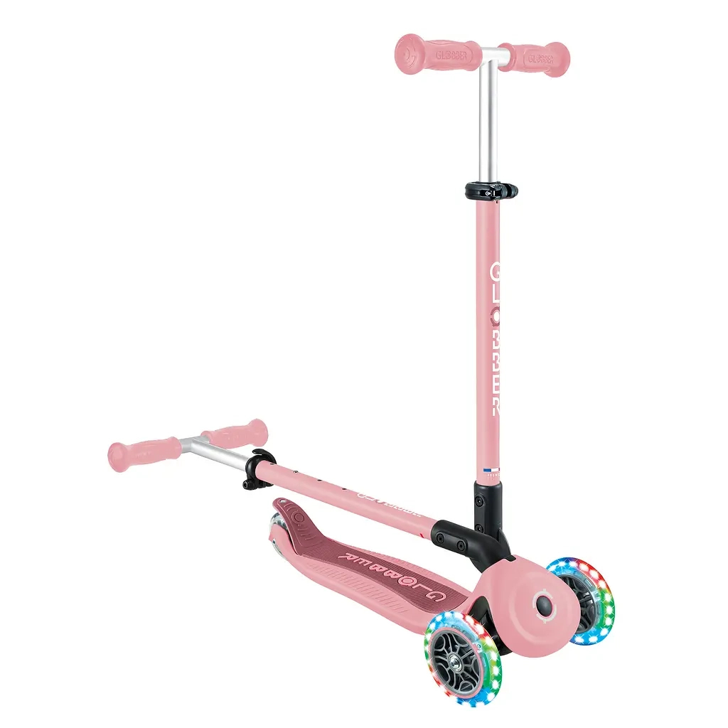 Самокат Globber серії Go Up Active 360 пастельно-рожевий Колеса з підсвічуванням (749-310) - зображення 8
