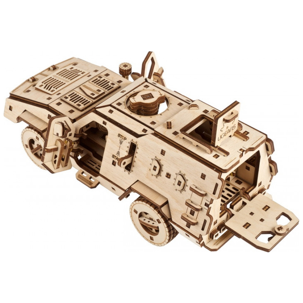 Конструктор Ugears механічний 3D Бойова машина Дозор-Б (70190) - зображення 7