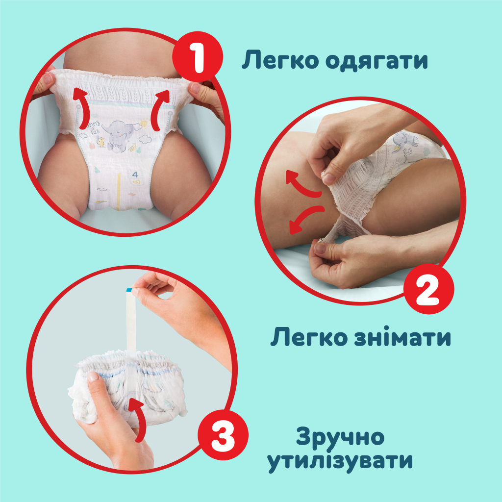 Підгузки Pampers Premium Care Pants Трусики Розмір 7 (17+ кг) 80 шт. (8700216338981) - зображення 3