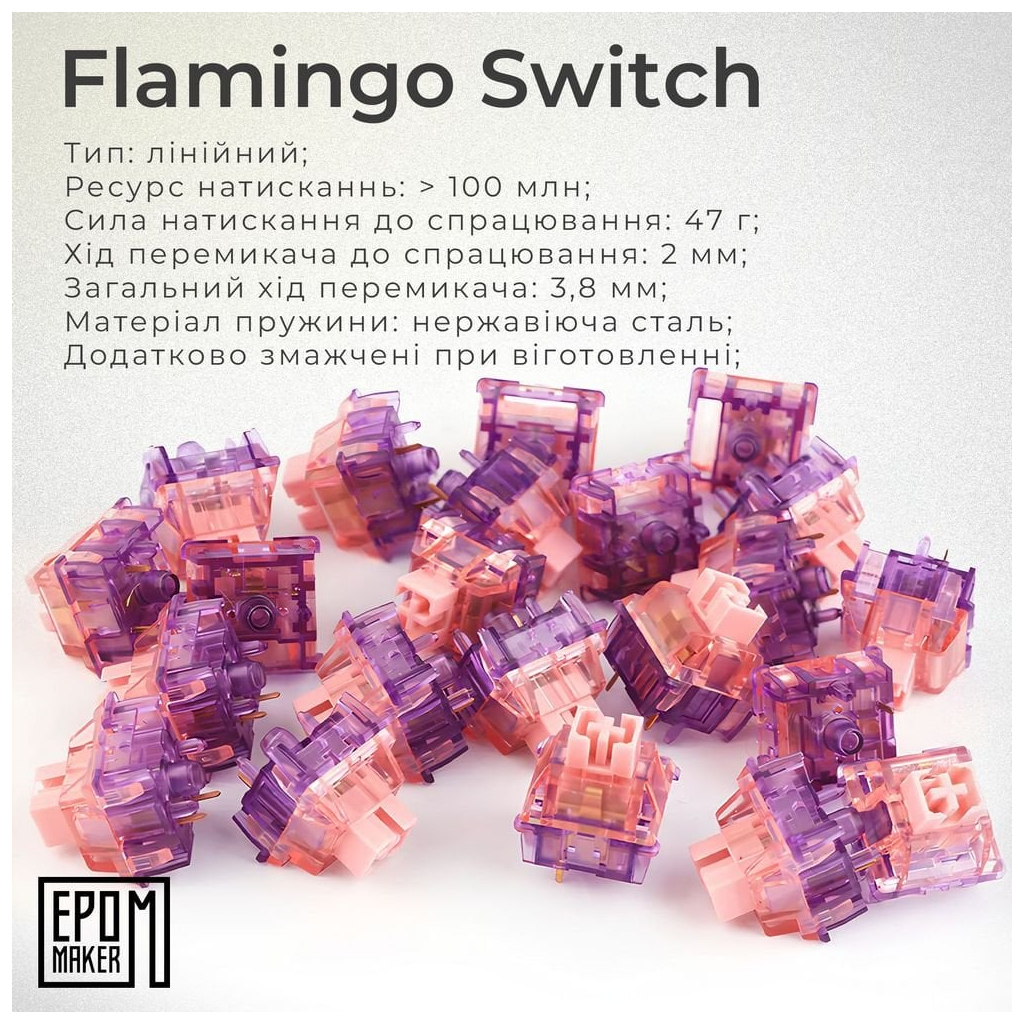 Клавіатура Epomaker EK68 65 Flamingo Switch Hot-Swap RGB Wireless/Bluetooth/USB UA Black (EK68-B-F) - зображення 6