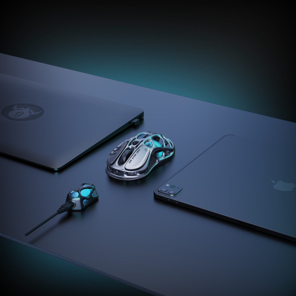 Мишка GravaStar Mercury M1 Pro magnesium alloy body BT/WL/USB-A RGB Gunmetal Gray (GRAVASTARM1PRO_GRY) - зображення 5