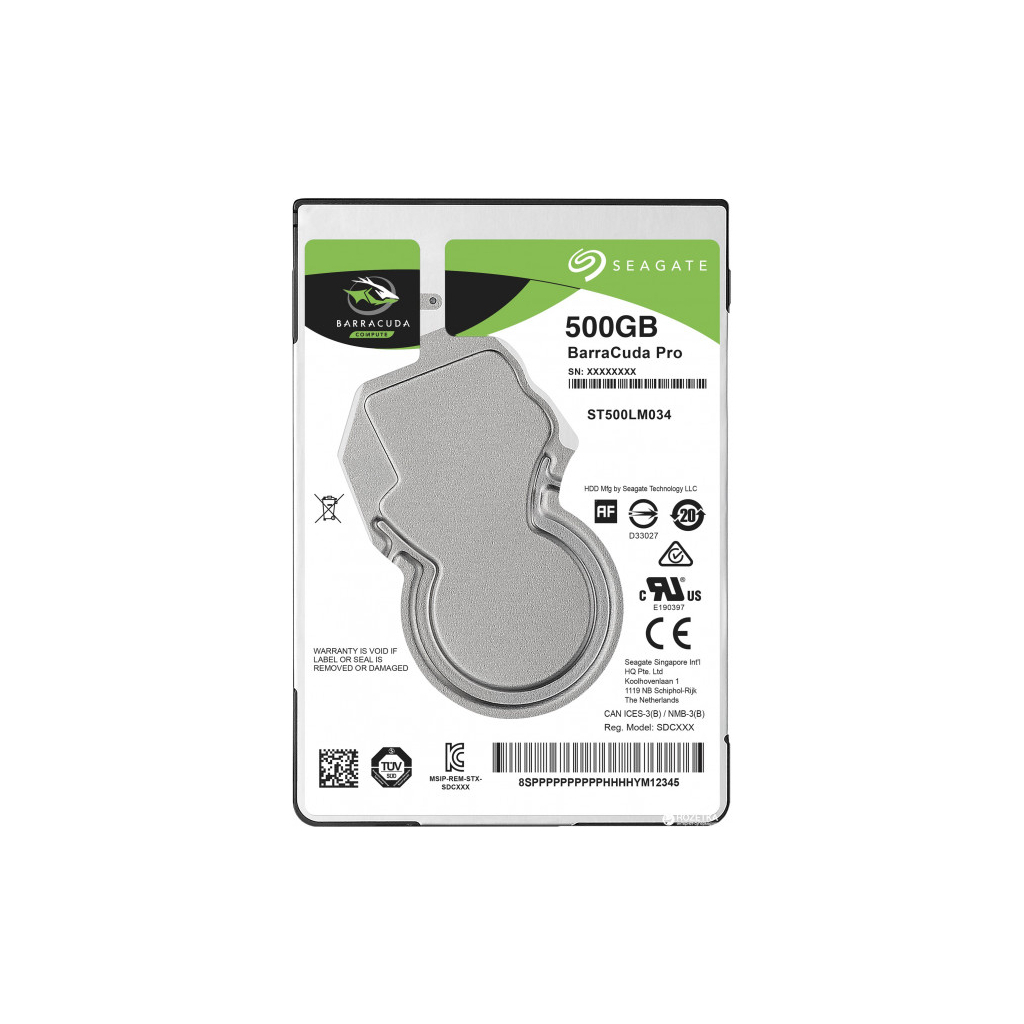 Жорсткий диск для ноутбука 2.5" 500GB Seagate (ST500LM034) - зображення 1