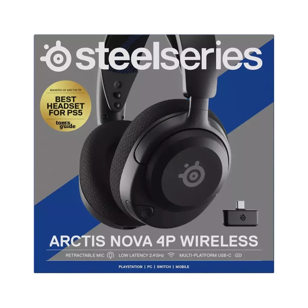 Навушники SteelSeries Arctis Nova 4P Wireless Black (SS61641) - зображення 4