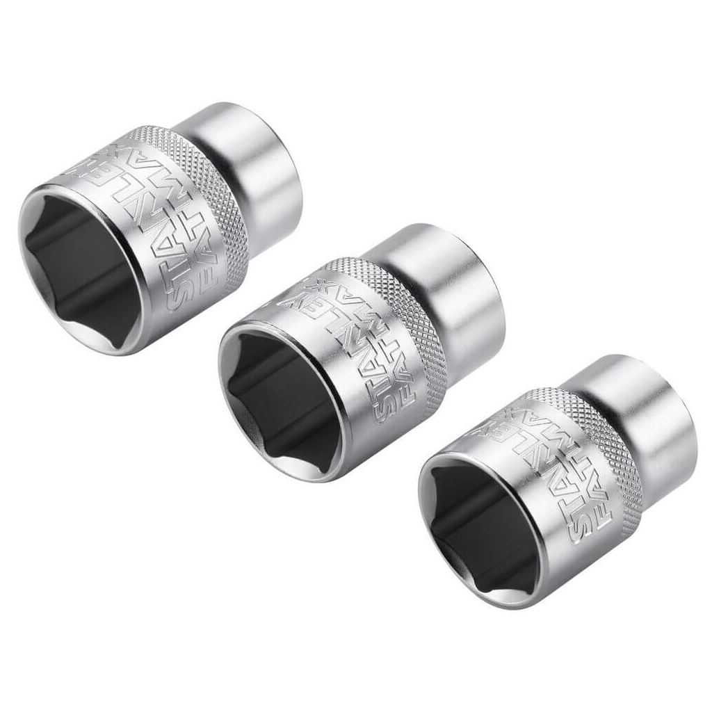 Набір торцевих головок Stanley торцевих 1/2" Maxi Drive, з шестигранним профілем, 3 шт: 21, 22, 24 мм. (FMMT17095-0) - picture 4