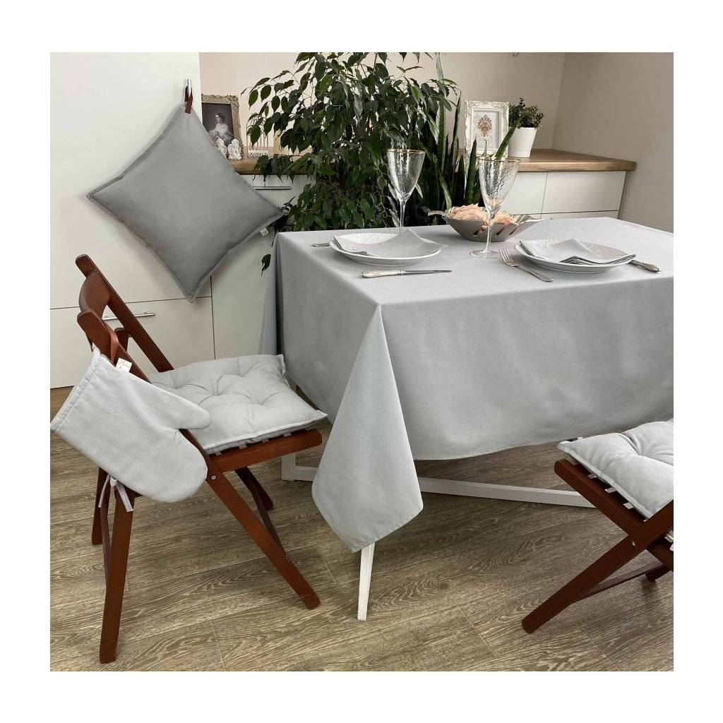 Наволочка Прованс декоративна Сіра 45х45 см (21381) - зображення 3