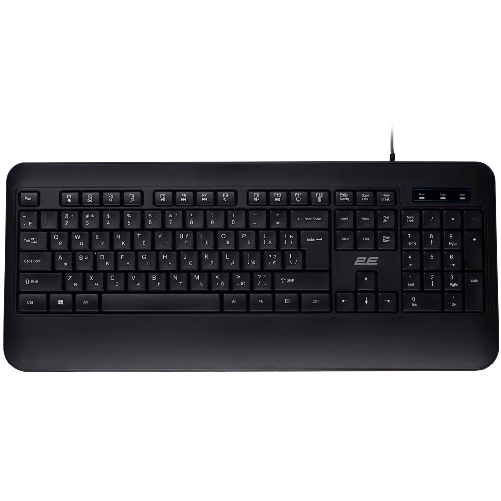 Клавіатура 2E 2Е KS109 USB-A Black (2E-KS109UB) - зображення 1