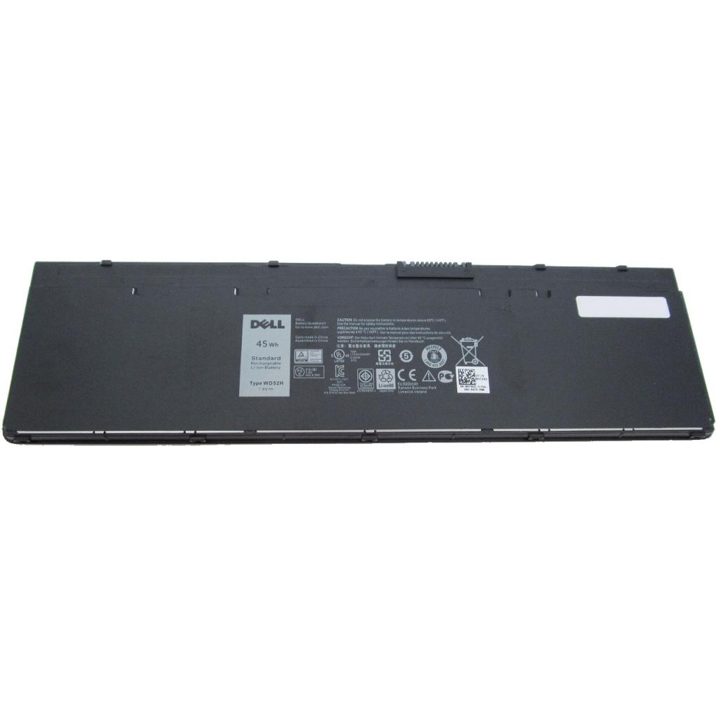 Акумулятор до ноутбука Dell Latitude E7240 WD52H, 6000mAh (45Wh), 4cell, 7.4V, Li-ion, ч (A47196) - зображення 1