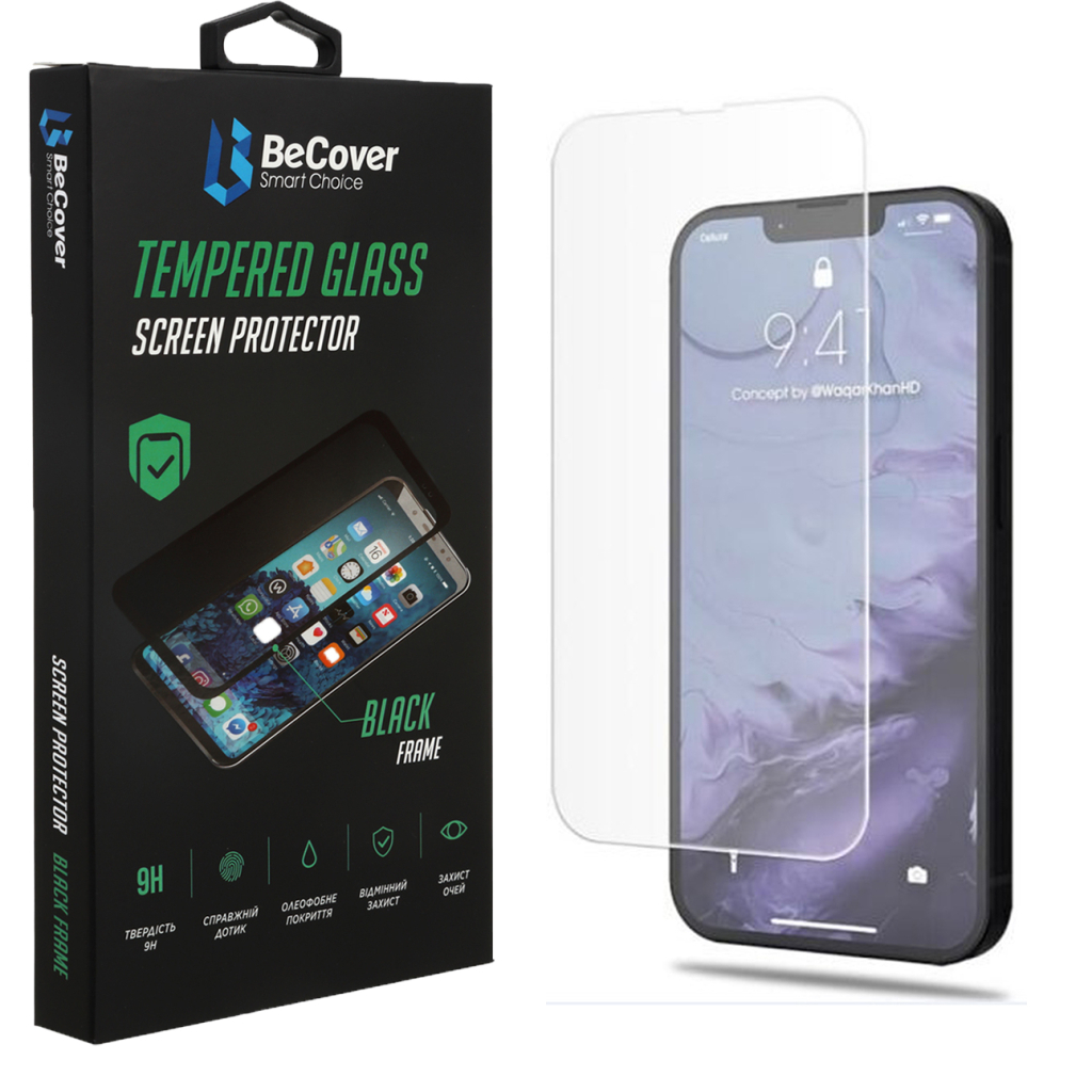 Скло захисне BeCover Apple iPhone 14 3D Crystal Clear Glass (708084) - зображення 1