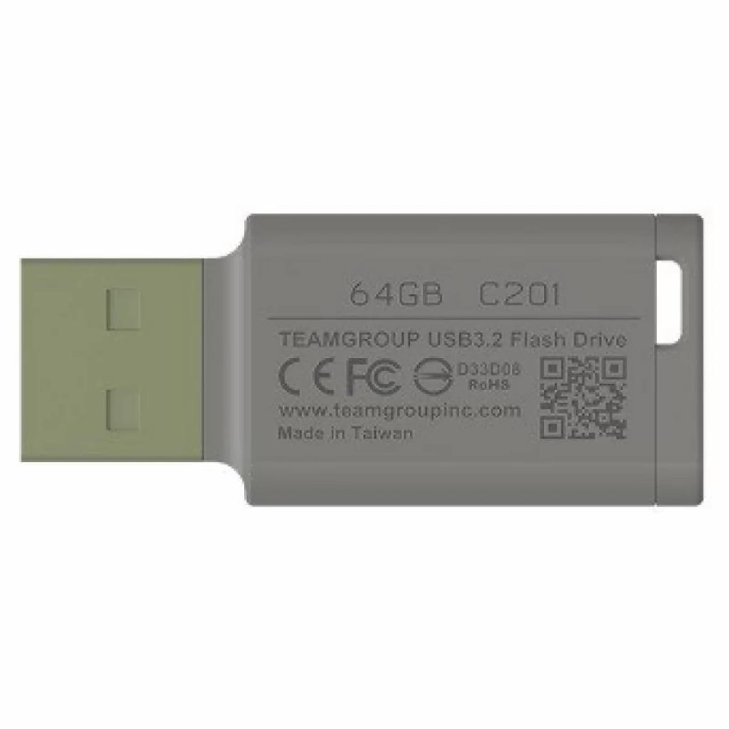 USB флеш накопичувач Team 64GB C201 Green USB 3.2 (TC201364GG01) - зображення 2