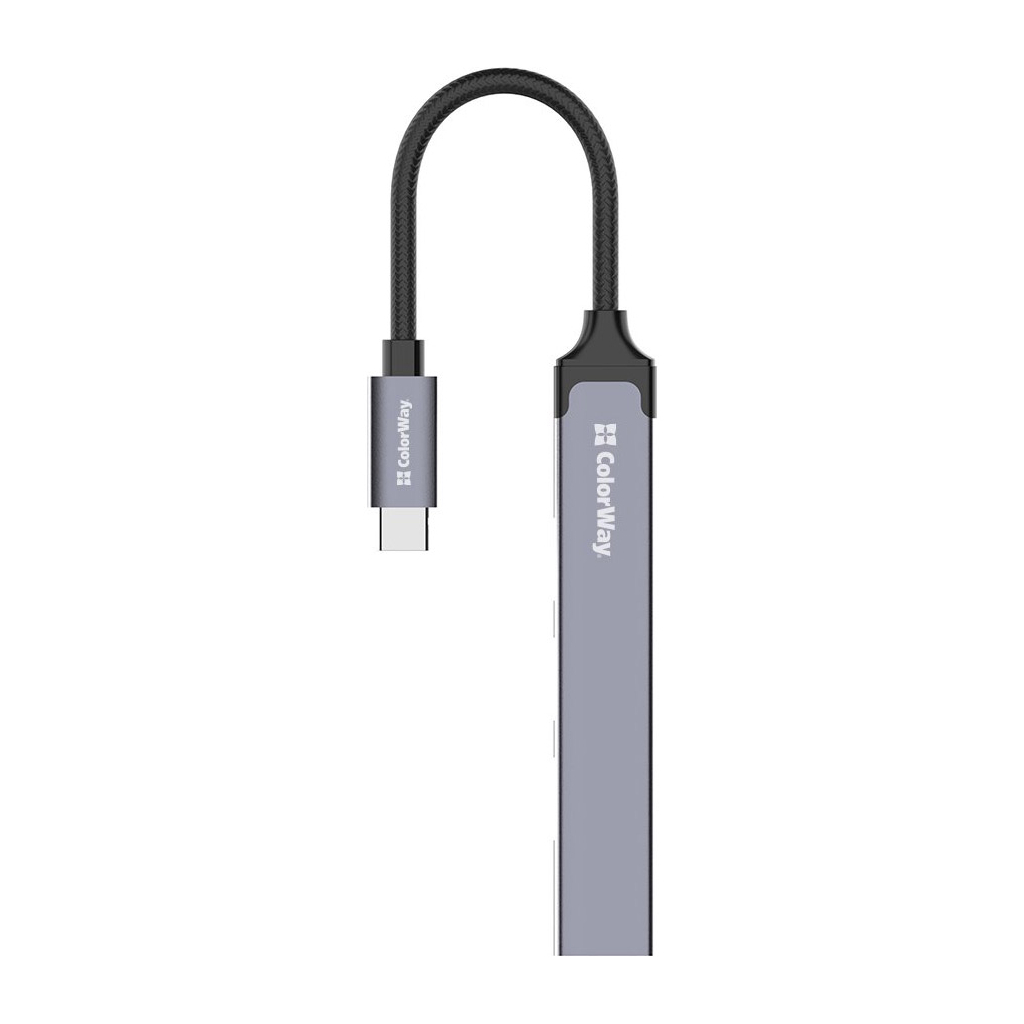 Концентратор ColorWay USB-C 4-в-1 USB2.0х3/USB3.0 (CW-HUB04) - зображення 7