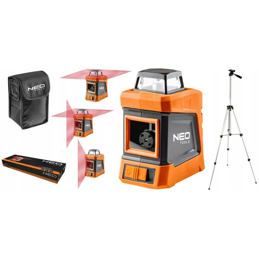 Лазерний нівелір Neo Tools 30 м, з футляром і штативом 1.5 м (75-102) - изображение 5