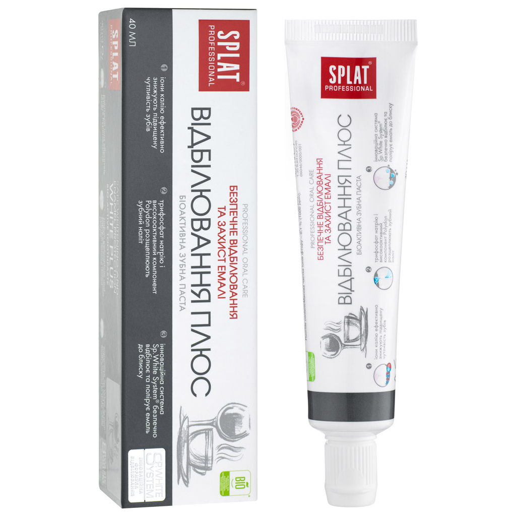 Зубна паста Splat Professional White Plus 40 мл (7640168930158) - зображення 1