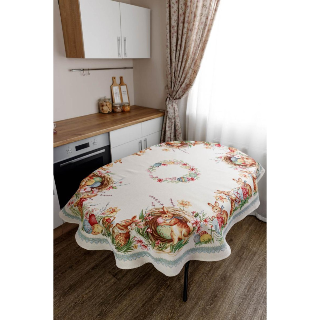 Скатертина Прованс oval гобеленова Злагода 135х240 см (034187) - зображення 2