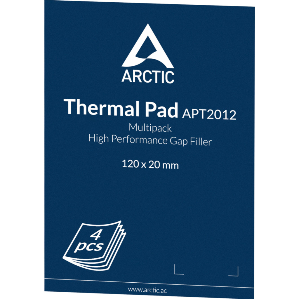 Термопрокладка Arctic Thermal Pad Basic 120x20mm, t:0,5 mm 4pcs (ACTPD00023A) - зображення 3