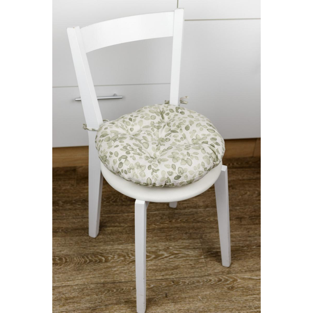 Подушка на стілець Прованс Dх40 Тереза листочки (034533) - зображення 2