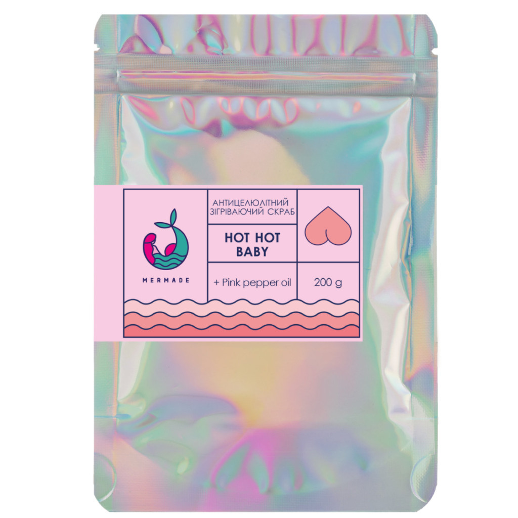 Скраб для тіла Mermade Hot Hot Baby Антицелюлітний зігріваючий 200 г (4820241302499) - зображення 1