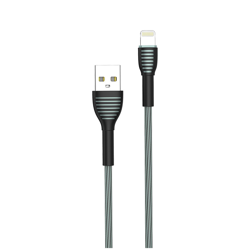 Дата кабель USB 2.0 AM to Lightning 1.0m ColorWay (CW-CBUL041-GR) - зображення 4