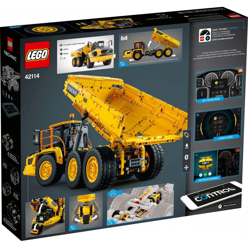 Конструктор LEGO Technic Самоскид Volvo 6 х 6 2193 деталі (42114) - зображення 9