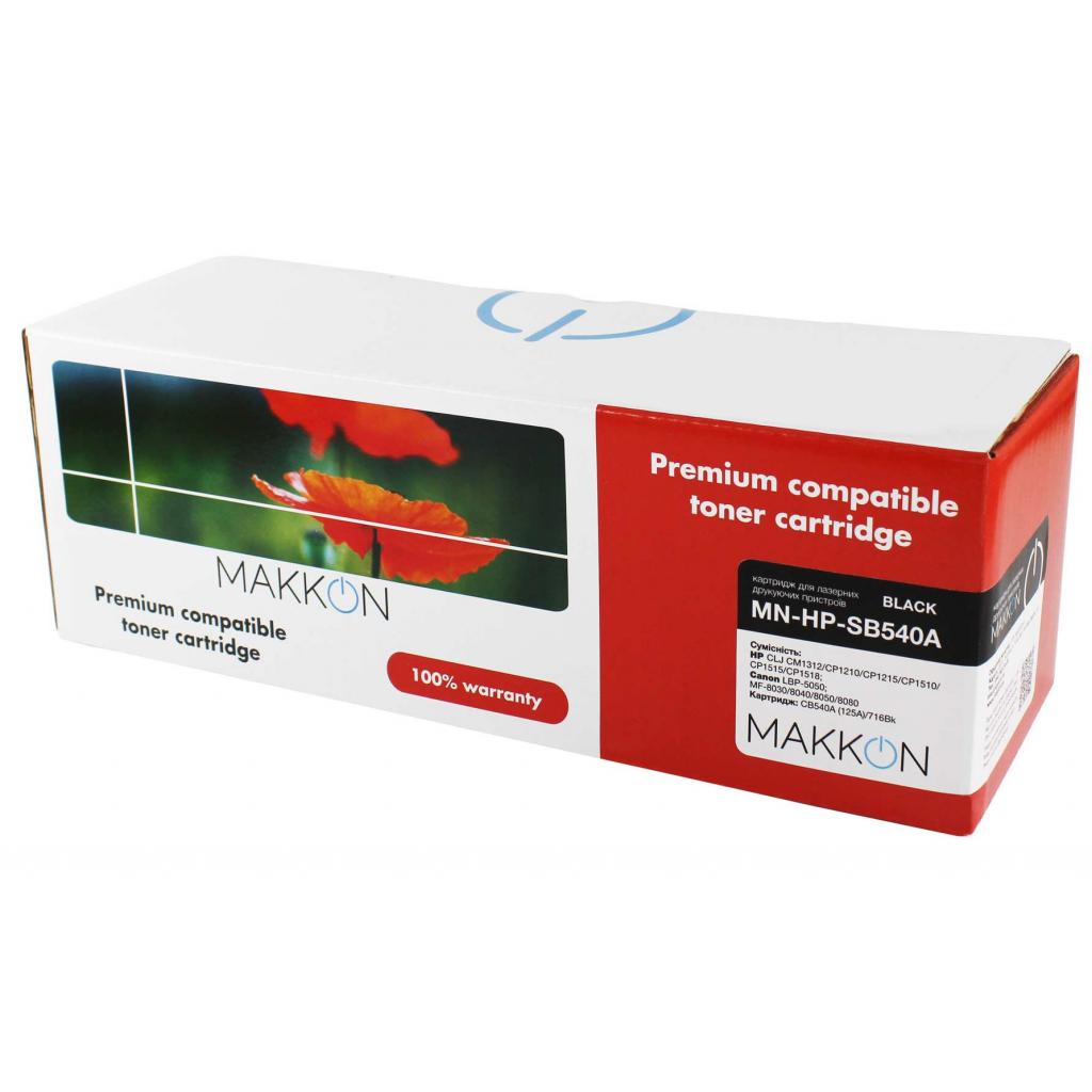 Картридж Makkon HP CLJ CB540A (125A) (SB540A) 2.2k black (MN-HP-SB540A) - зображення 1