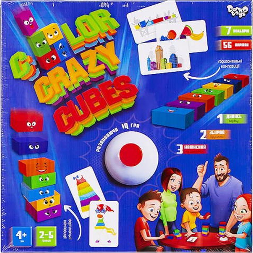 Настільна гра Danko Toys Color Crazy Cubes (укр.) (CCC-02-01U) - зображення 2