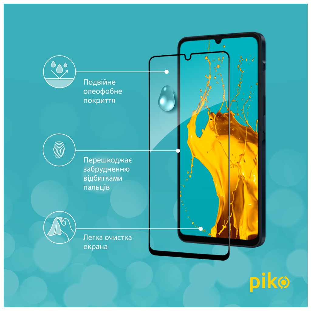Скло захисне Piko Full Glue Samsung A06 Black (1283126598593) - зображення 4