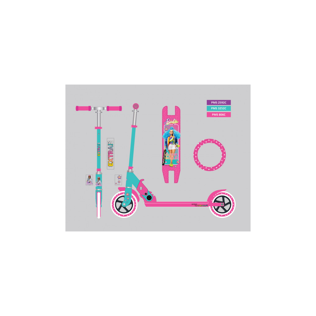 Самокат Extreme Barbie PU 145 мм (SC22012) - зображення 1