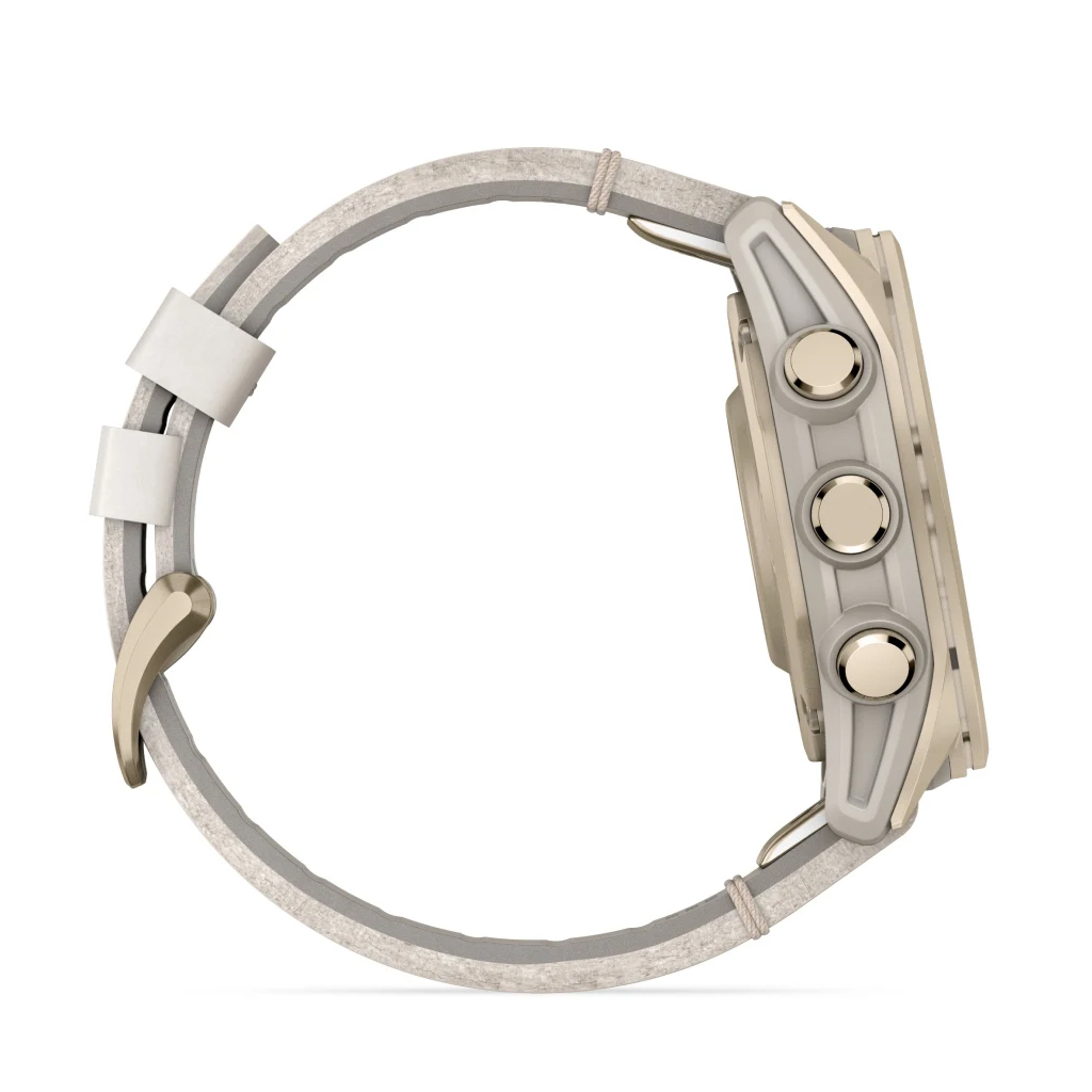 Смарт-годинник Garmin fenix 8 43mm, AMOLED, Saph, SftGldSS/FogGryLeatherBnd, Excl, GPS (010-02903-40) - зображення 4