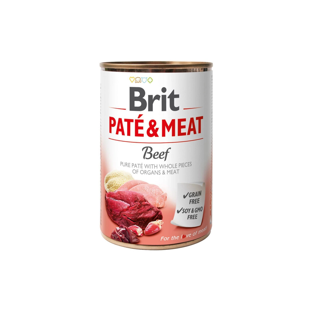 Вологий корм для собак Brit Care Pate and Meat з яловичиною (8595602557400) - зображення 1