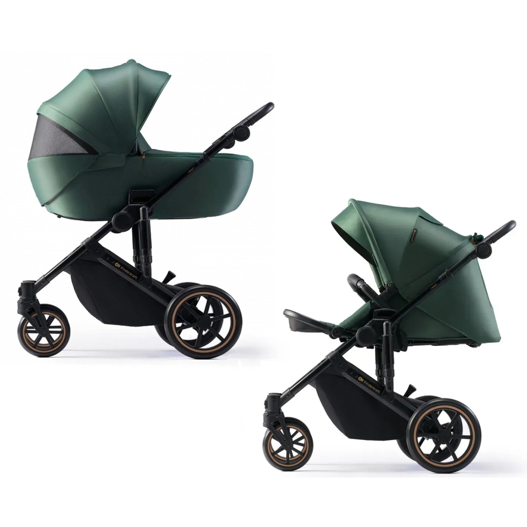 Коляска Kinderkraft 2 в 1 Prime 2 Dark Green (KSPRIM02GRE2000) (5902533922918) - зображення 1