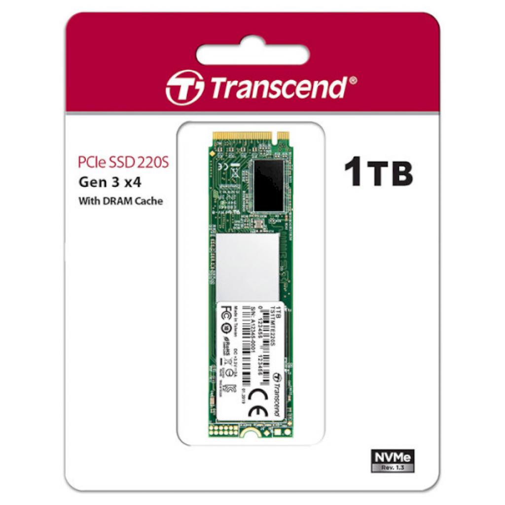 Накопичувач SSD M.2 2280 1TB Transcend (TS1TMTE220S) - зображення 2