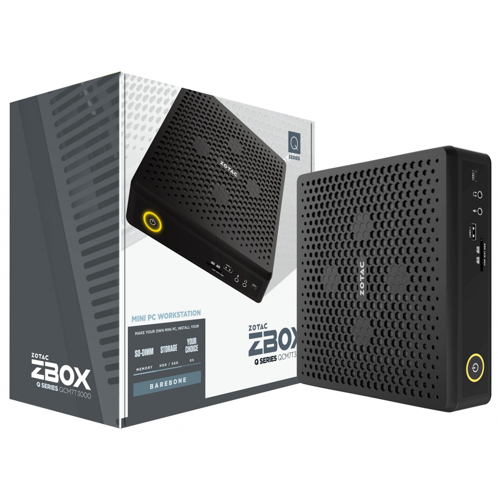Комп'ютер Zotac ZBOX QCM7T3000 (Barebone) / i7-10750H / RTX 3000 (ZBOX-QCM7T3000-BE) - зображення 7