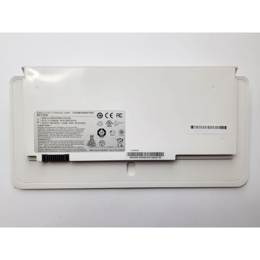 Акумулятор до ноутбука MSI BTY-S32, 64Wh (4300mAh), 8cell, 14.8V, Li-ion (A47615) - зображення 1