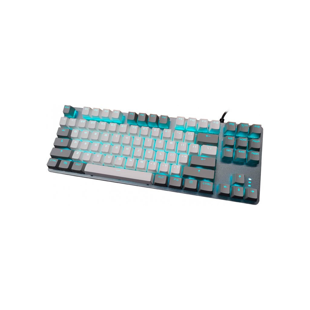 Клавіатура Aula F3287 Keycap KRGD Blue USB UA Grey/White (6948391240954) - зображення 2